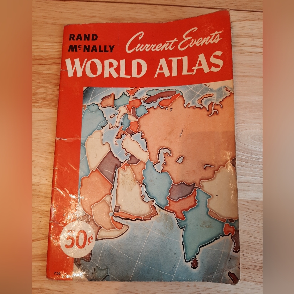1959 Rand McNally Current Events World Atlas